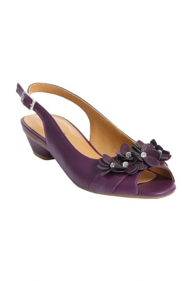 Comfortview The Rider Slingback In Purple