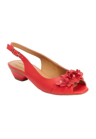 Comfortview The Rider Slingback In Red
