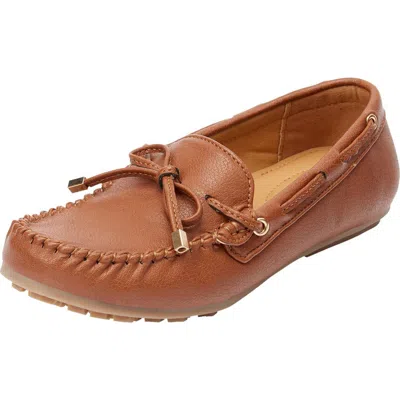 Comfortview The Ridley Slip On Flat In Brown