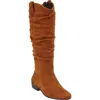Comfortview The Roderick Tall Wide Calf Boot In Brown