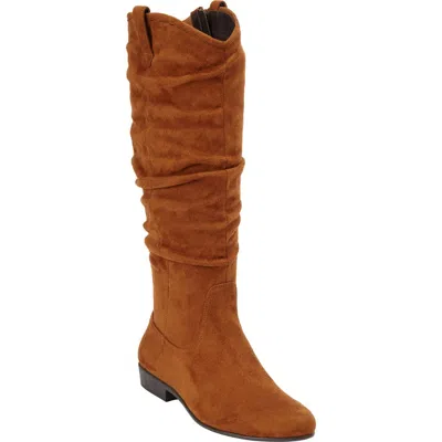 Comfortview The Roderick Tall Wide Calf Boot In Brown