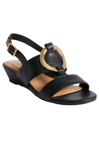 Comfortview The Rosetta Sandal In Black