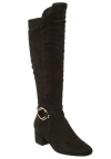Comfortview The Ruthie Wide Calf Boot In Black