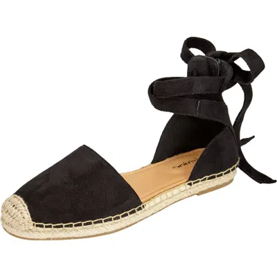 Comfortview The Shayla Flat Espadrille In Black