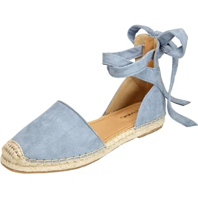 Comfortview The Shayla Flat Espadrille In Blue