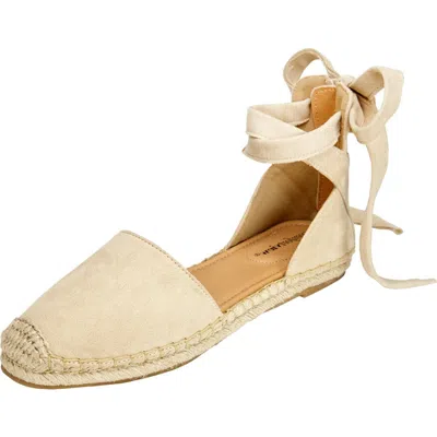 Comfortview The Shayla Flat Espadrille In Neutral