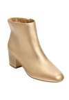Comfortview The Sidney Bootie In Gold