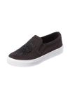Comfortview The Skyla Slip On Sneaker In Black