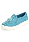 Comfortview The Skyla Slip On Sneaker In Blue