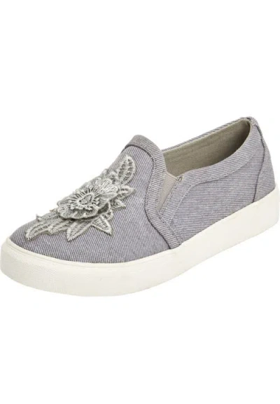Comfortview The Skyla Slip On Sneaker In Gray
