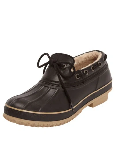 Comfortview The Storm Waterproof Rubber Slip-on In Black