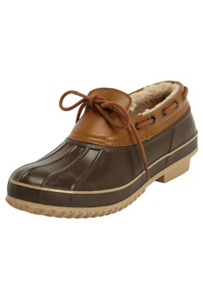 Comfortview The Storm Waterproof Rubber Slip-on In Brown