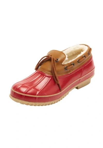 Comfortview The Storm Waterproof Rubber Slip-on In Red