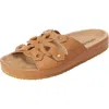 Comfortview The Summer Slip On Footbed Sandal In Brown