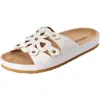 Comfortview The Summer Slip On Footbed Sandal In White