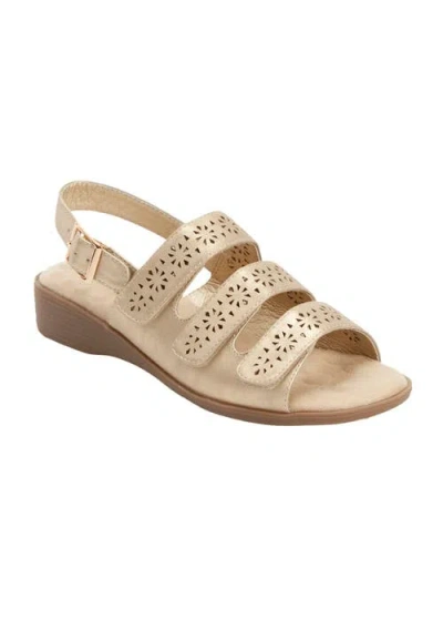 Comfortview The Sutton Sandal In Gold