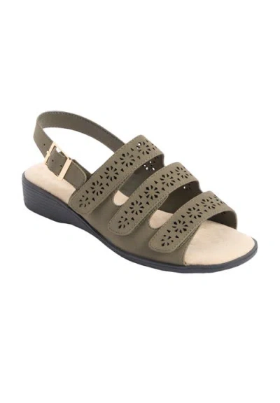 Comfortview The Sutton Sandal In Green