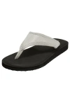 Comfortview The Sylvia Soft Footbed Thong Slip On Sandal In Silver