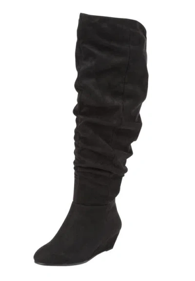 Comfortview The Tamara Tall Regular Calf Boot In Black