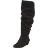 Comfortview The Tamara Tall Wide Calf Boot In Black