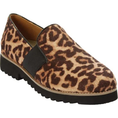 Comfortview The Taren Slip On Flat In Brown