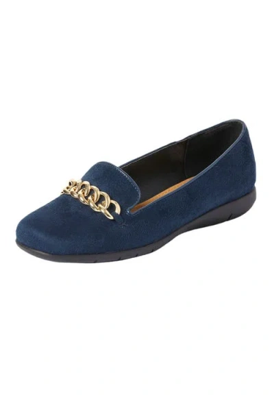 Comfortview The Thayer Slip On Flat In Blue