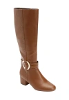 Comfortview The Vale Tall Wide Calf Boot In Brown