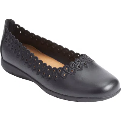 Comfortview The Vivi Slip On Flat In Black
