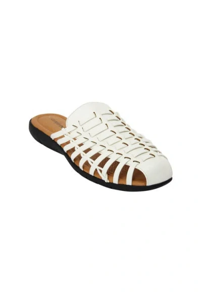 Comfortview The Wendy Slip On Mule In White