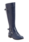Comfortview The Whitley Tall Wide Calf Boot In Blue