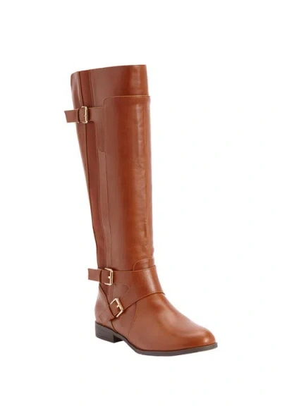 Comfortview The Whitley Tall Wide Calf Boot In Brown