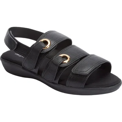 Comfortview The Winnie Orthotic Sandal In Black