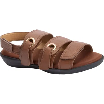 Comfortview The Winnie Orthotic Sandal In Brown
