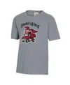 COMFORTWASH BIG BOYS AND GIRLS GRAY OKLAHOMA SOONERS DINO TRUCK T-SHIRT