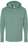 Comfortwash By Hanes Garment-dyed Jersey Hooded Long Sleeve T-shirt In Multi