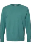 Comfortwash By Hanes Garment-dyed Long Sleeve T-shirt In Green