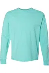 Comfortwash By Hanes Garment-dyed Long Sleeve T-shirt In Green