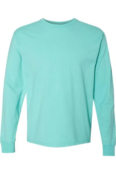 Comfortwash By Hanes Garment-dyed Long Sleeve T-shirt In Green