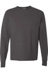 Comfortwash By Hanes Garment-dyed Long Sleeve T-shirt In Grey