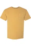 Comfortwash By Hanes Garment-dyed Pocket T-shirt In Gold