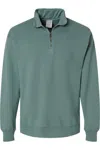 Comfortwash By Hanes Garment-dyed Quarter-zip Sweatshirt In Multi