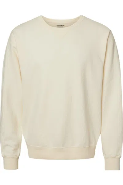 Comfortwash By Hanes Garment-dyed Unisex Crewneck Sweatshirt In Beige