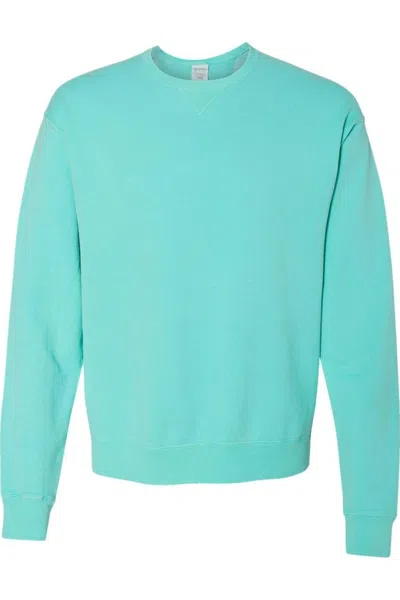 Comfortwash By Hanes Garment-dyed Unisex Crewneck Sweatshirt In Green