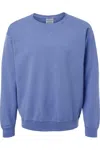 Comfortwash By Hanes Garment-dyed Unisex Crewneck Sweatshirt In Purple