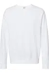 Comfortwash By Hanes Garment-dyed Unisex Crewneck Sweatshirt In White