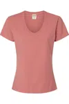 Comfortwash By Hanes Garment-dyed Women´s V-neck T-shirt In Multi