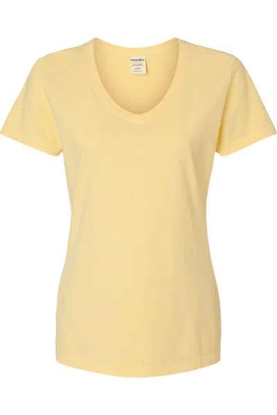 Comfortwash By Hanes Garment-dyed Women´s V-neck T-shirt In Multi