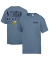 Comfortwash Men's Blue Michigan Wolverines Big Name T-shirt In Blue