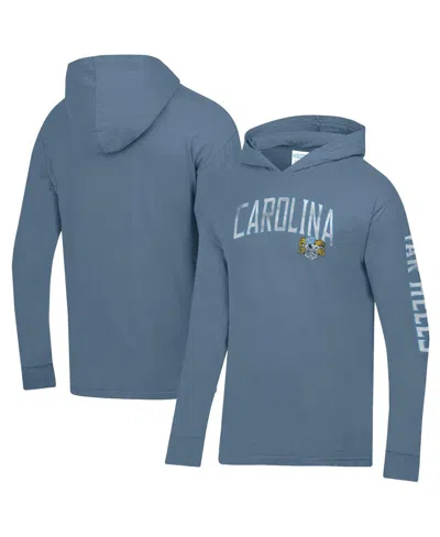 Comfortwash Men's Blue North Carolina Tar Heels Long Sleeve Hooded T-shirt