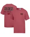 Comfortwash Men's Cardinal Arkansas Razorbacks Big Name T-shirt In Red